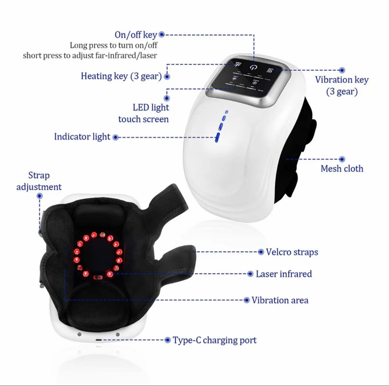 Knee Massager - Natural Knee Pain Relief (Rechargeable)